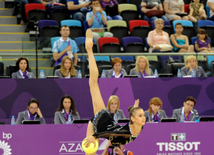 İlk Avropa Oyunlarında bədii gimnastika üzrə təsnifat yarışları keçirilir. Bakı, Azərbaycan, 19 iyun 2015